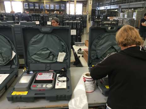 Voting Booths Receiving Final Checks