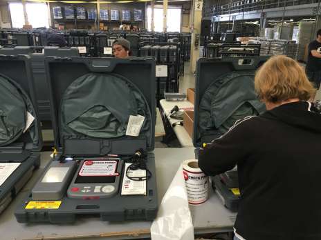 Voting Booths Receiving Final Checks Voting Booths Receiving Final Checks