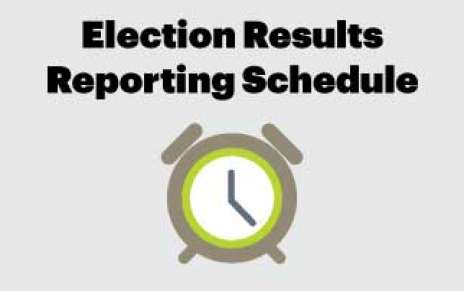 Election Results Reporting Schedule Election Results Reporting Schedule