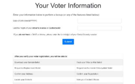 Voter Lookup Tool