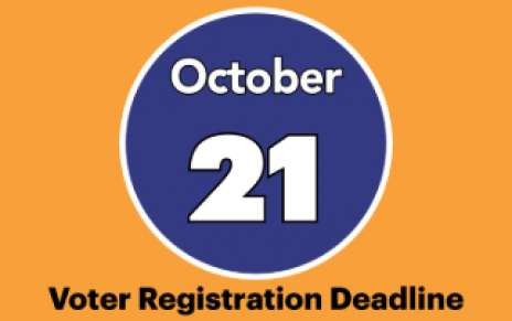 The Voter Registration Deadline is 25 Days Away! The Voter Registration Deadline is 25 Days Away!