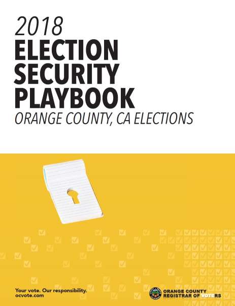 Headline image for Election Security Playbook Release