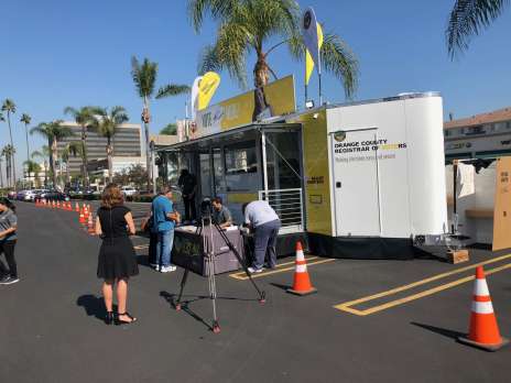 Mobile Vote Center Voting Underway